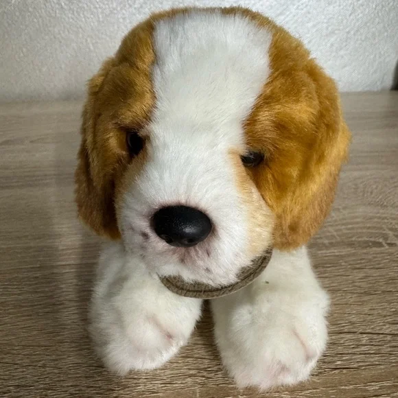 Yomiko Classics Plush Realistic Beagle 11” Puppy Dog Stuffed Russ Berrie - Picture 2 of 11